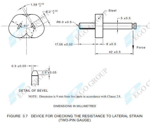 Two-Pin-Gauge-for-checking-the-resistance-to-laterial-strain