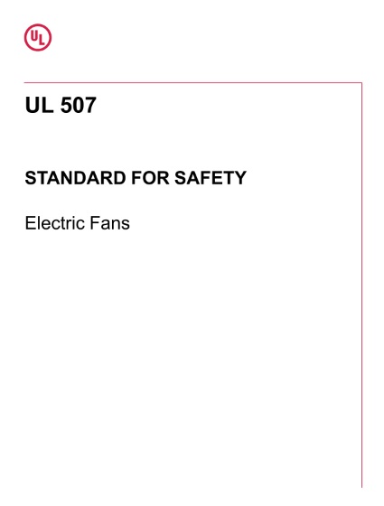 UL507-electrical-fan-safety