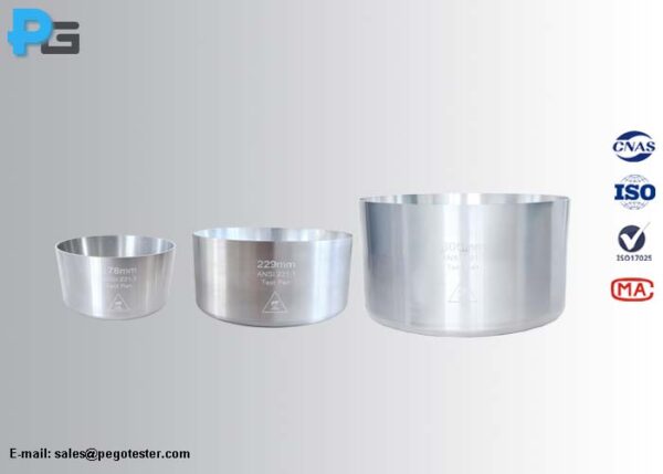 CSA/ANSI Z21.1 Aluminum Test Pans - Pego Electronics (Yi Chun) Co., Ltd.